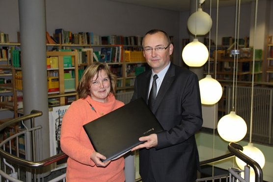 Bibliothek im Gymnasium (Foto: E.THiele)