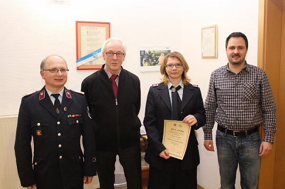 Sicherheitsbeauftragte Katrin Anhalt (3. v. l.) (Foto: Feuerwehr Heiligenstadt)