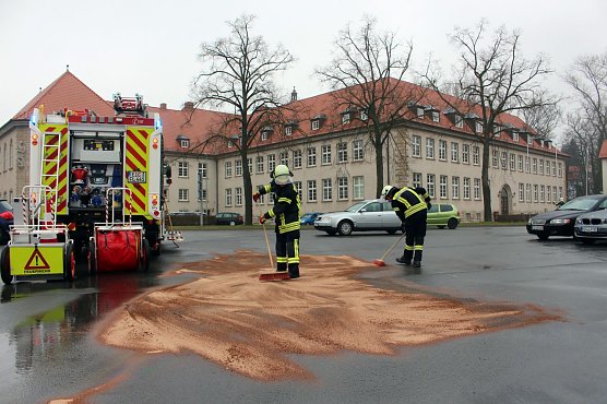 &Ouml;lspur (Foto: Feuerwehr Heiligenstadt)