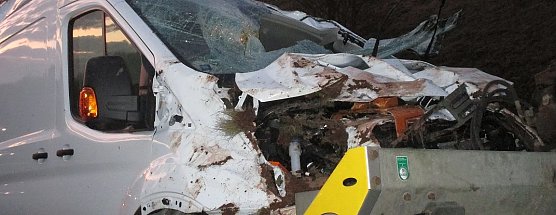 Crash auf der Autobahn (Foto: API)