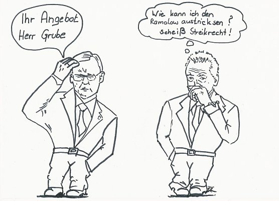 Karikatur (Foto: Harald Buntfu&szlig;)