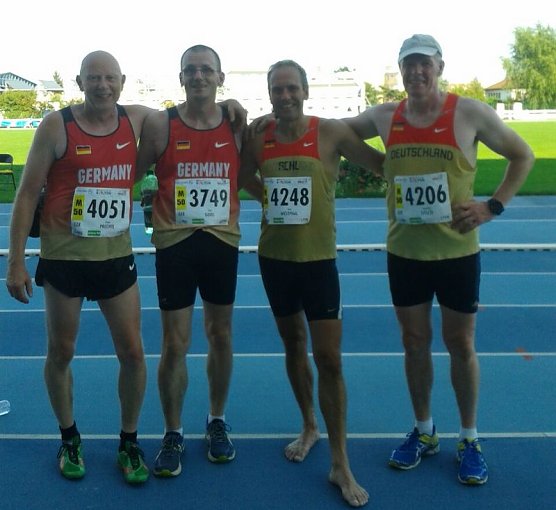 Sven mit anderen deutschen Sportlern (Foto: Heike Goos)