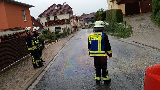 ölspur beseitigen (Foto: Feuerwehr Heiligenstadt) ölspur beseitigen (Foto: Feuerwehr Heiligenstadt)
