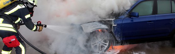 Brand auf A38 (Foto: Feuerwehr Heiligenstadt)