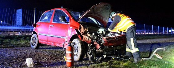Unfall auf der A38 (Foto: Feuerwehr Heiligenstadt (Archivaufnahme))