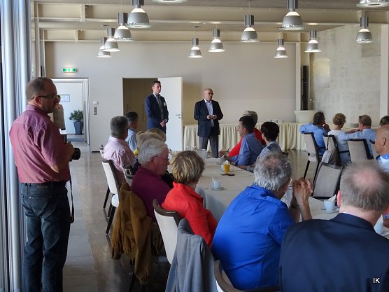 Im Festsaal mit beiden Pr&auml;sidenten (Foto: Ilka K&uuml;hn)