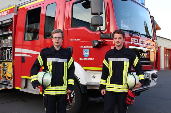 Stefan Hentrich (links) und Jan Weinrich (Foto: Feuerwehr Heiligenstadt)