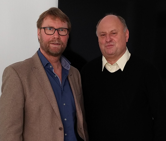 Dirk Adams (B&uuml;ndnis '90/Die Gr&uuml;nen) zu Besuch bei Helmut Peter (Foto: Bettina Ehrhardt)