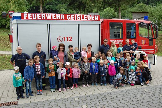 Brandschutz im Kindergarten (Foto: Feuerwehr Geisleden) Brandschutz im Kindergarten (Foto: Feuerwehr Geisleden)