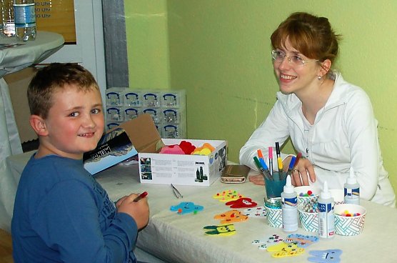 Dr. Ulrike Greinemann mit Besucher (Foto: Praxis)