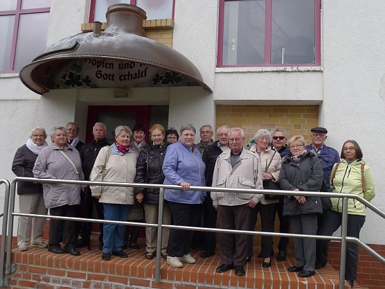 Zu Besuch in der Brauerei (Foto: Werner Probst)