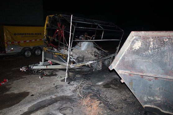 Brandstiftung (Foto: Polizei) Brandstiftung (Foto: Polizei)