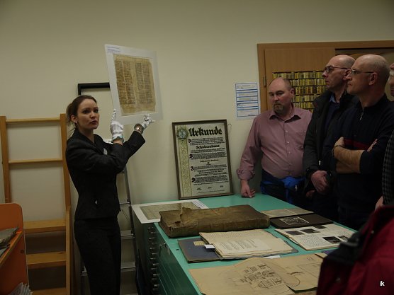Im Stadtarchiv (Foto: Ilka K&uuml;hn)