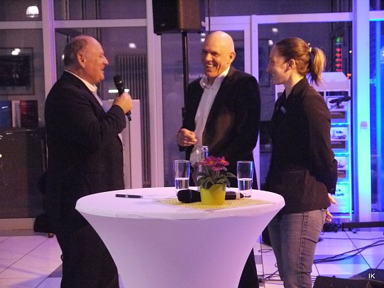 Helmut Peter, Karl-Heinz Gr&uuml;ber und Tatjana H&uuml;fner (Foto: Ilka K&uuml;hn)