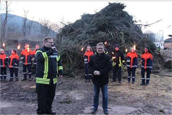 Osterfeuer Er&ouml;ffnung (Foto: Feuerwehr Heiligenstadt)