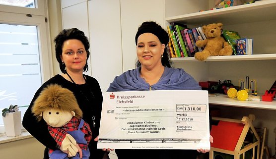 Spende f&uuml;r Hospizdienst (Foto: Ilka K&uuml;hn)