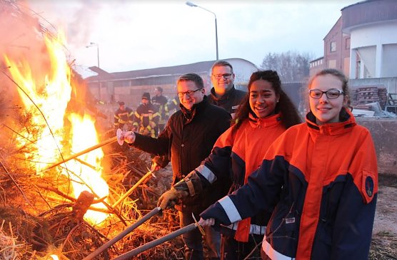 Osterfeuer (Foto: Feuerwehr Heiligenstadt)