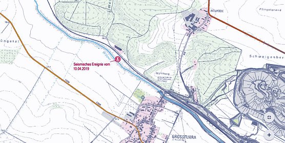 Weitere Informationen zum seismischen Ereignis (Foto: GSES)