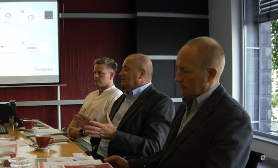 J&ouml;rg Pf&uuml;tzenreuter, Horst Dornieden, Panu Ares (v.li.) (Foto: Ilka K&uuml;hn)