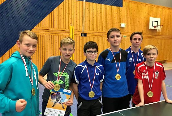 Tischtennisjungen mit gro&szlig;em Erfolg (Foto: Gymnasium Worbis)