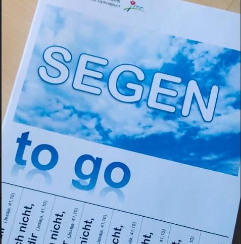 Segen to go (Foto: Bergschule) Segen to go (Foto: Bergschule)