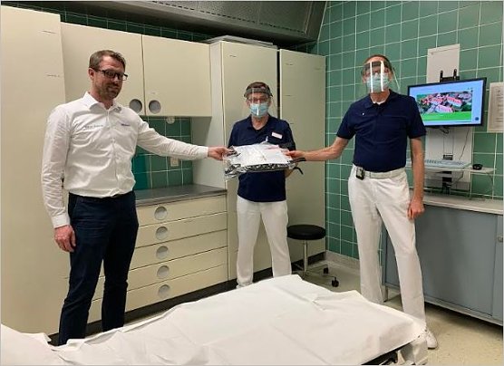 Klarsichtvisiere f&uuml;r das Krankenhaus (Foto: Gaby Travers)