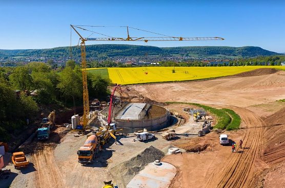 Erschlie&szlig;ung f&uuml;r Gewerbegebiet (Foto: EW)