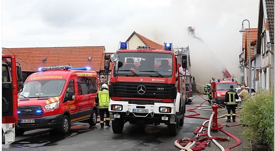 Wohnhausbrand in Buhla (Foto: Silvio Dietzel)