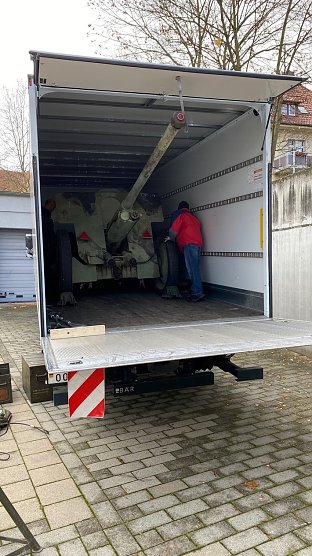 Bild beim Verladen  (Foto: LPI Nordhausen)