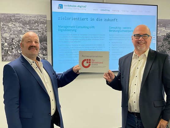 Andreas Schreiber (links) und Uwe Schulze (rechts) freuen sich auf eine engagierte Zusammenarbeit Face-to-Face oder Online (Foto: Privat)