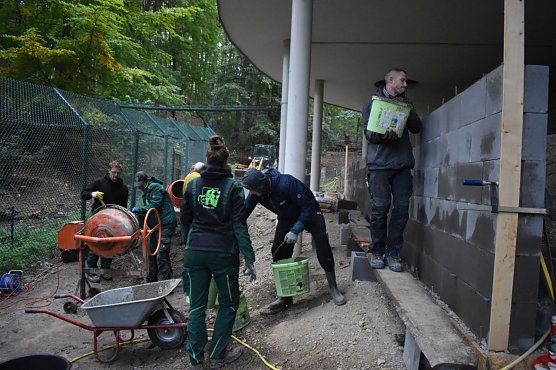 Arbeitseinsatz f&uuml;r den Tierschutz im B&auml;renpark Worbis (Foto: B&auml;renpark Worbis)