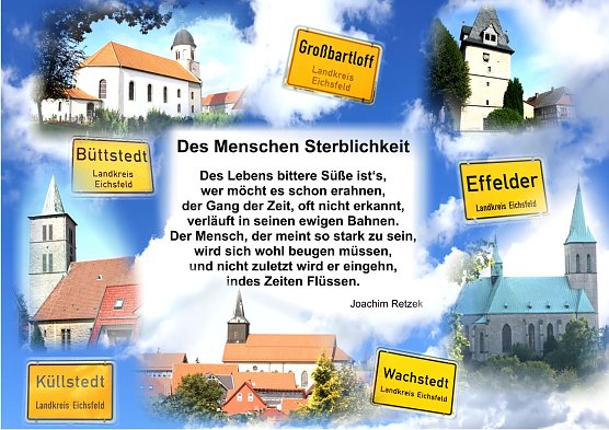 Des Menschen Sterblichkeit (Foto: Joachim Retzek)