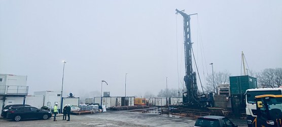 Probebohrung im Ohmgebirge (Foto: agl)