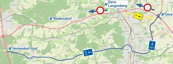 Umleitungsstrecken (Foto: Autobahn Gmbh) Umleitungsstrecken (Foto: Autobahn Gmbh)