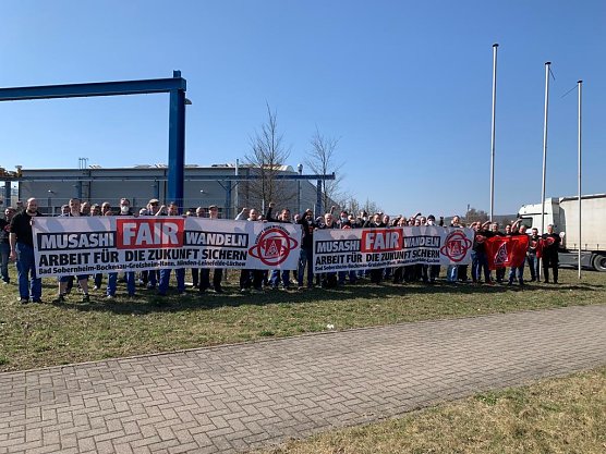 Arbeitskampf bei Mushashi in Leinefelde (Foto: IG Metall)