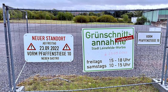 Neue Standort f&uuml;r Gr&uuml;nabfall (Foto: R.Wei&szlig;bach)