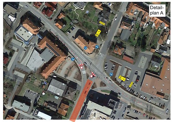 Umleitung in Worbis (Foto: Ordnungsamt Leinefelde-Worbis)