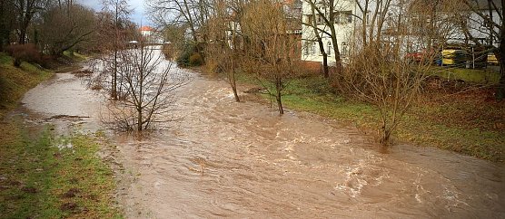 Die Zorge in Nordhausen bei Hochwasser, Archivbild (Foto: nnz-Archiv) Die Zorge in Nordhausen bei Hochwasser, Archivbild (Foto: nnz-Archiv)