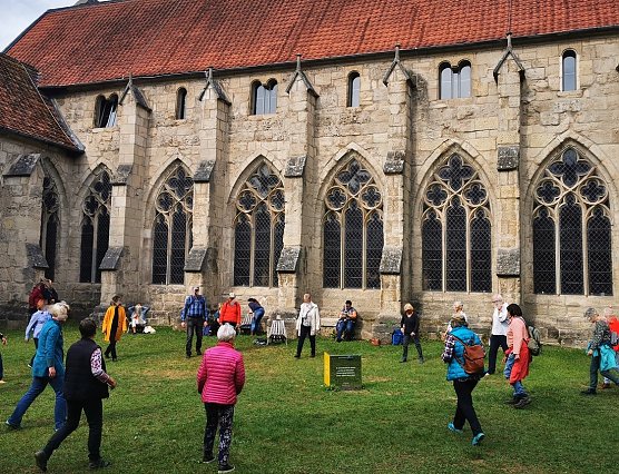 Der Kreuzgarten im Kloster Walkenried (Foto: A. Behnke) Der Kreuzgarten im Kloster Walkenried (Foto: A. Behnke)