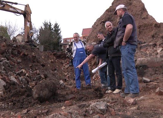 Blindgänger gefunden (Foto: nnz-tv) Blindgänger gefunden (Foto: nnz-tv)