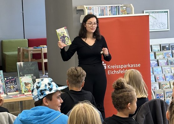Projekt "Leseratte" in der Bibliothek (Foto: Sarah Apostel)