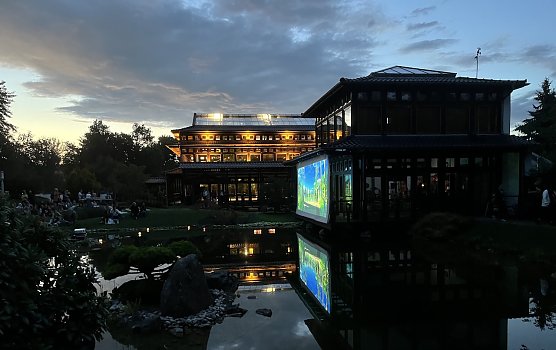 Japanischer Garten in Bad Langensalza zum Lichterfest (Foto: oas)