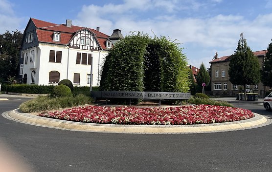 Blühender Kreisel in Bad Langensalza (Foto: oas) Blühender Kreisel in Bad Langensalza (Foto: oas)