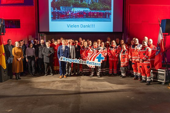 Th&uuml;ringer Helfer wurden ausgezeichnet (Foto: TMIK | Johannes Krey)