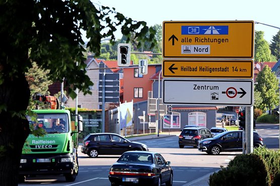 Die Hauptkreuzung in Leinefelde wird demnächst gesperrt (Foto: Stadt Leinefelde-Worbis) Die Hauptkreuzung in Leinefelde wird demnächst gesperrt (Foto: Stadt Leinefelde-Worbis)