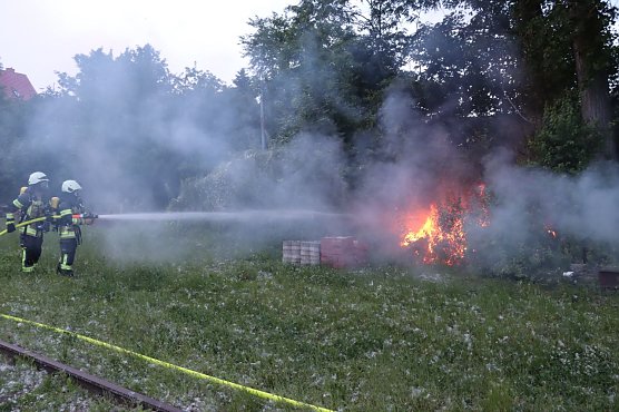Feuerwehreinsatz am Ostbahnhof (Foto: Feuerwehr Heiligenstadt)