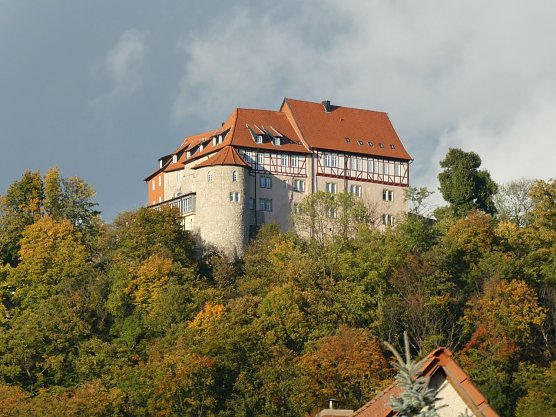 Burg Bodenstein - die Junker von Wintzingerode erhalten 1675 noch Abgaben in Form von Hafer aus Breitenbach, weil sie in der Vergangenheit Hunde hielten um Schaden durch W&ouml;lfe f&uuml;r den Ort Breitenbach abzuwenden. (Foto: Stadt Leinefelde-Worbis)