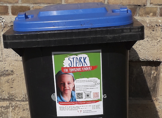 Die Sammeltonne in Beberstedt (Foto: Pfarrer Günter Christoph Haase) Die Sammeltonne in Beberstedt (Foto: Pfarrer Günter Christoph Haase)