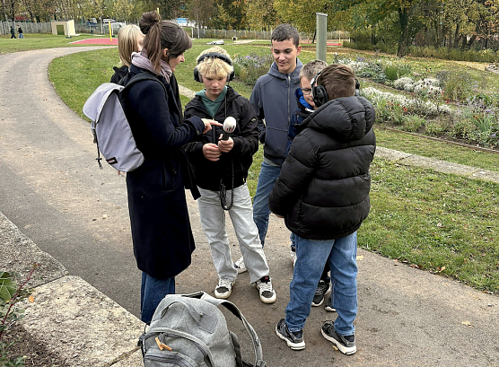 H&ouml;rstation in T&uuml;ffers Garten (Foto: Stadt Leinefelde-Worbis)