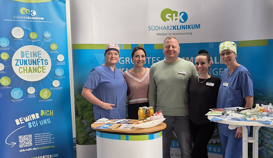 Das Karriere-Team des Südharz-Klinikums ist Online wie Offline unterwegs (Foto: Südharz-Klinikum) Das Karriere-Team des Südharz-Klinikums ist Online wie Offline unterwegs (Foto: Südharz-Klinikum)